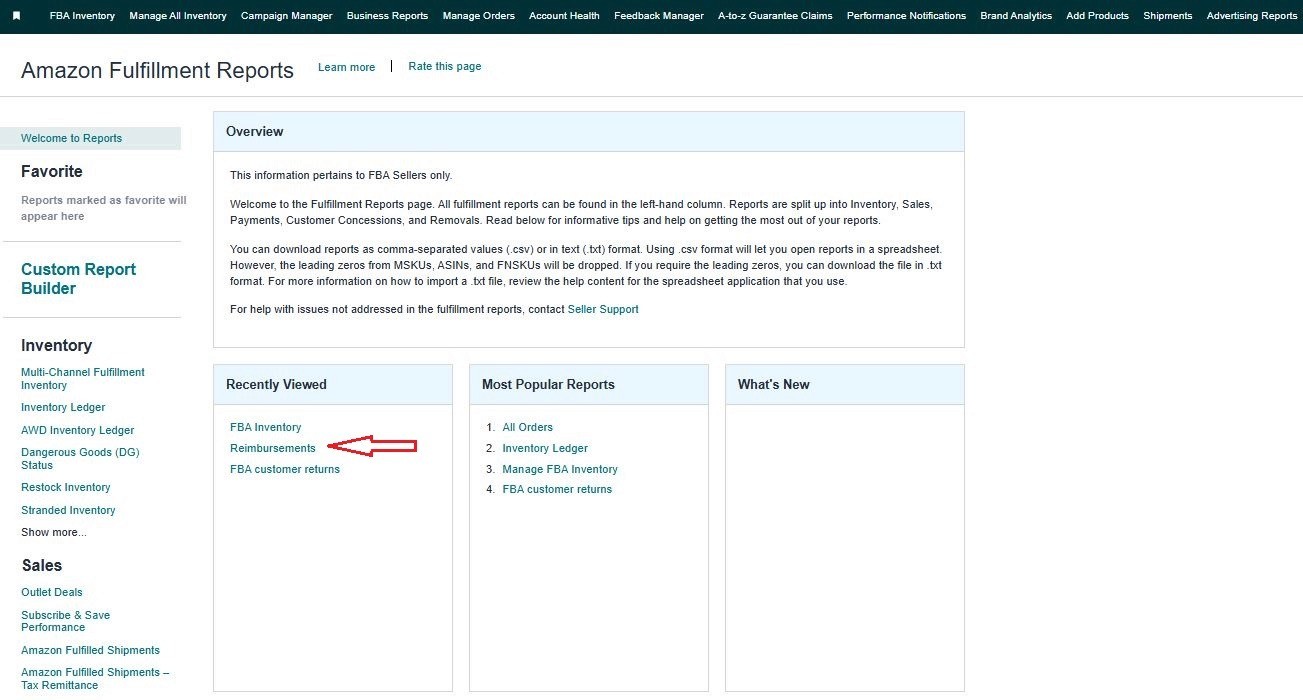 Amazon Fulfillment Reports