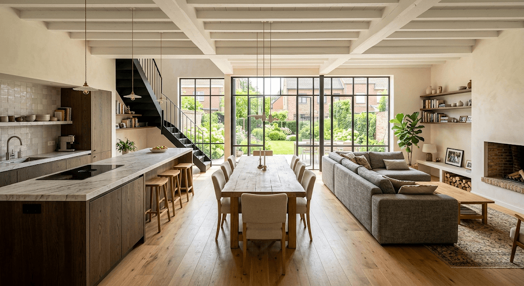Maison rénovée après achat immobilier à Tervuren