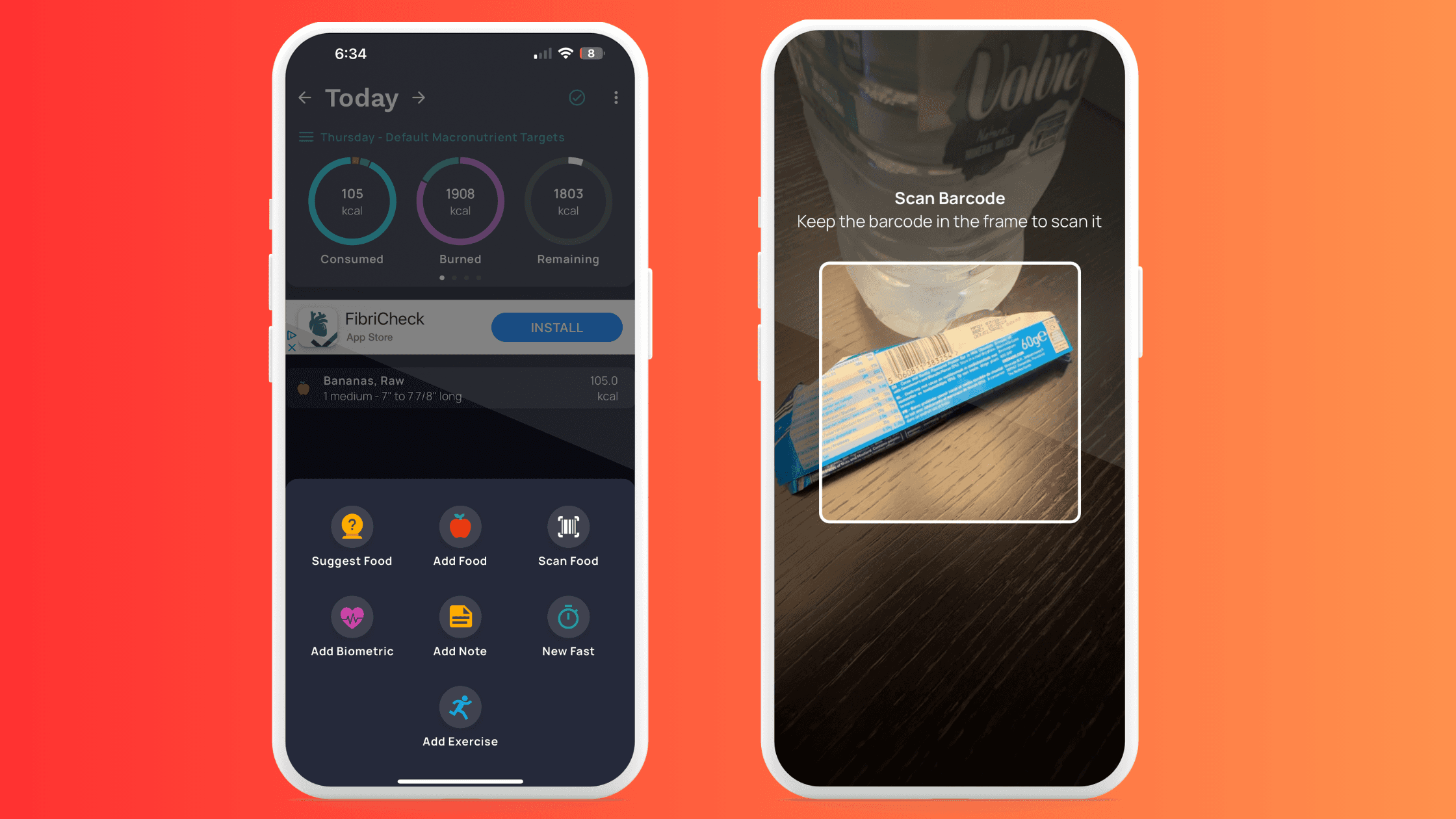 Recording Food with Cronometer