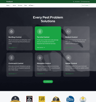 Pest Control Website Template