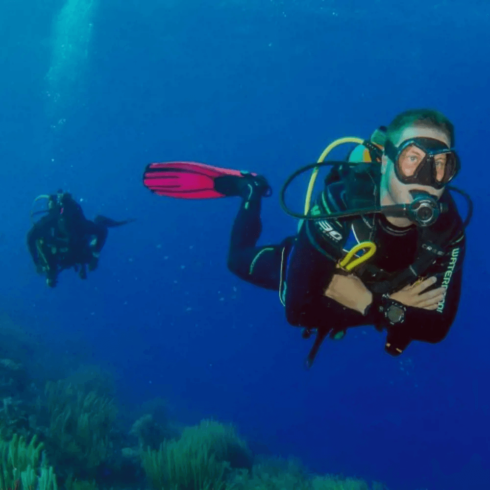 Team practicing peak performance diving techniques