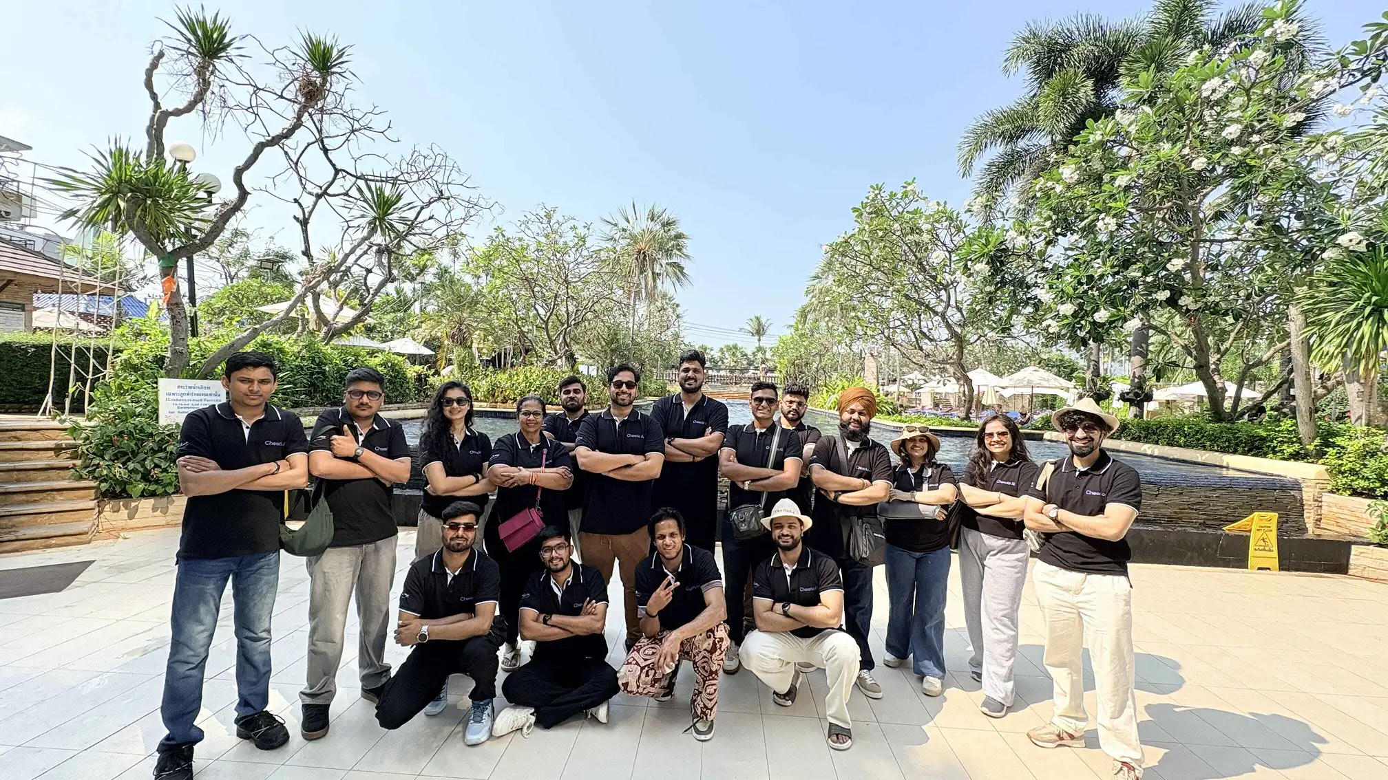 Cheerio team during annual retreat