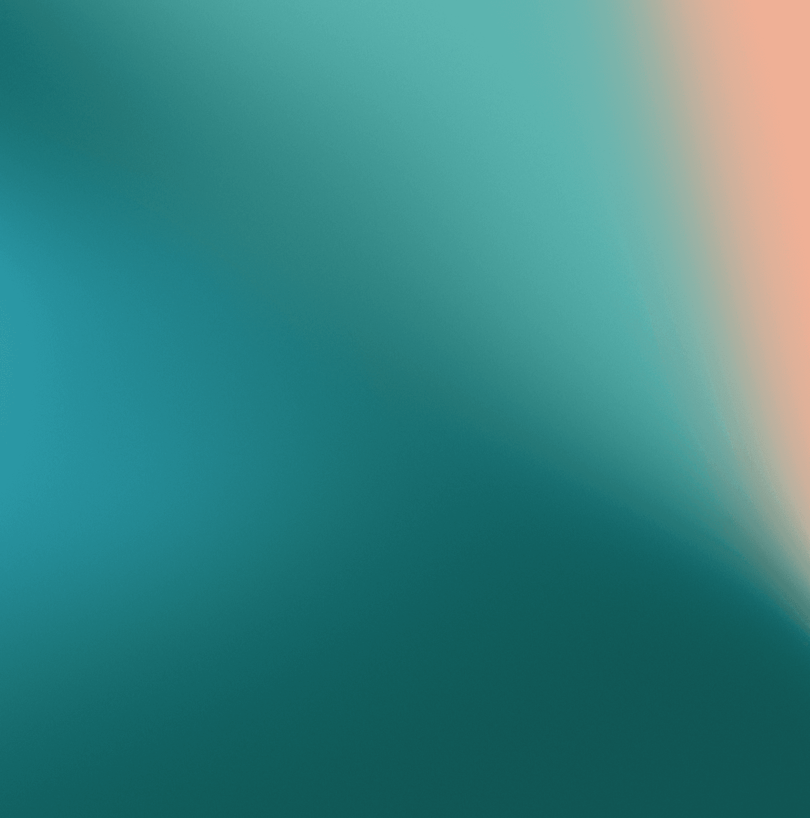 Smooth abstract gradient of teal and soft peach, suggesting innovation and creativity.