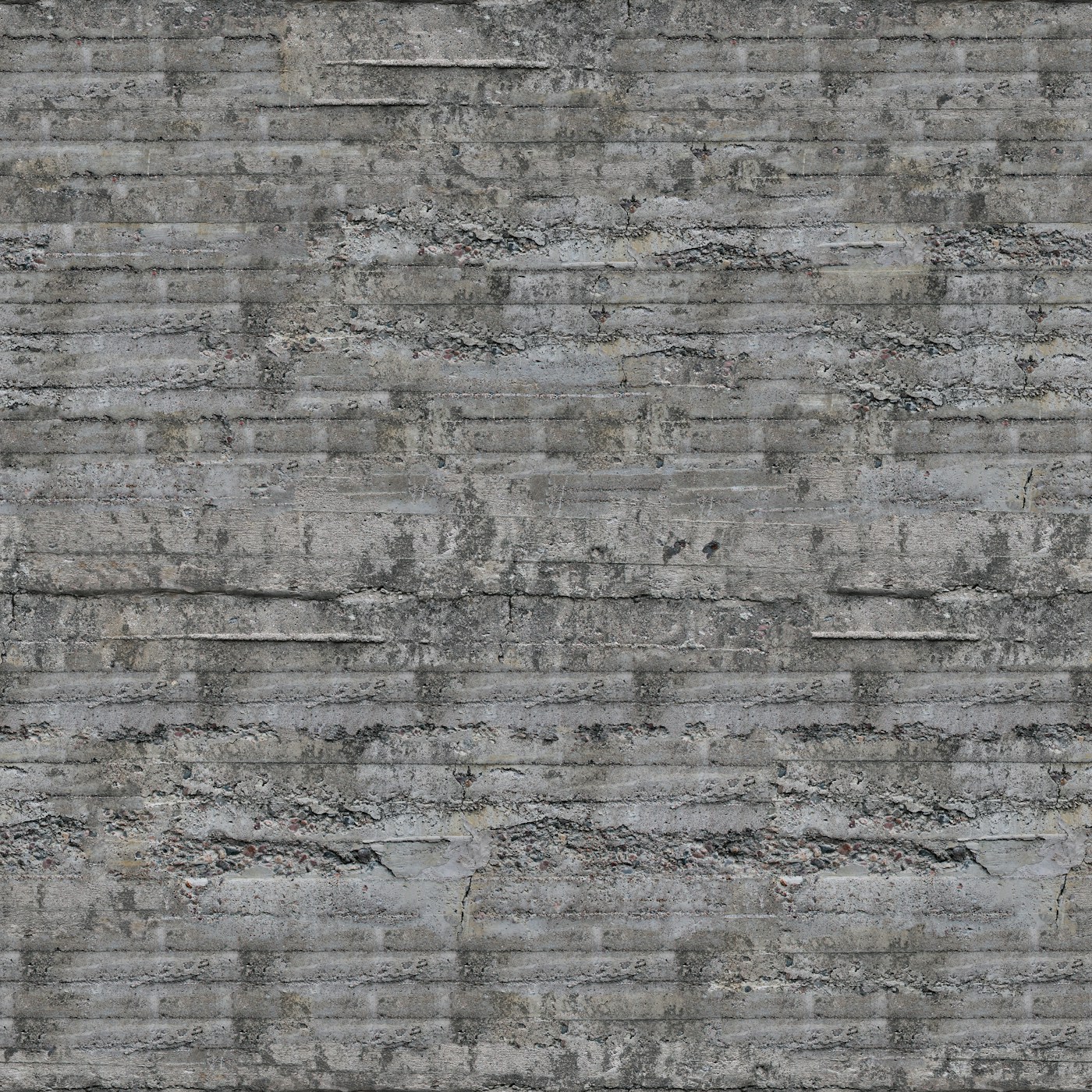 Close-up of board-marked concrete showing the timber formwork grain