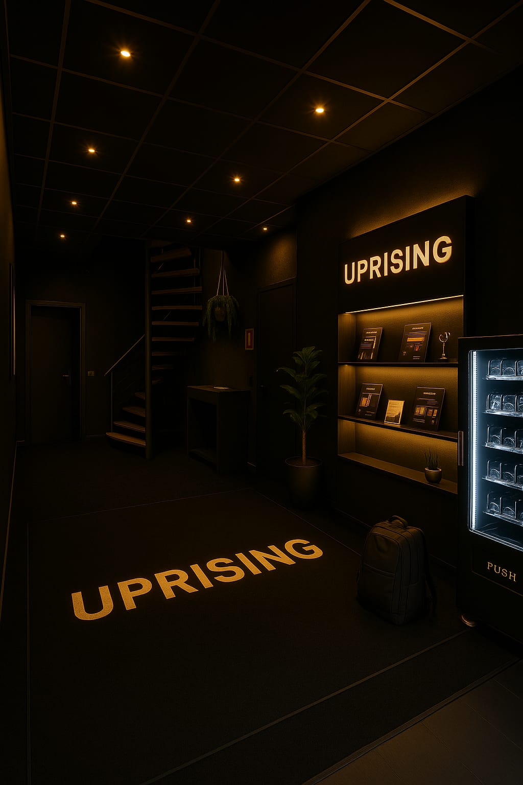 Woman standing in a yoga pose.