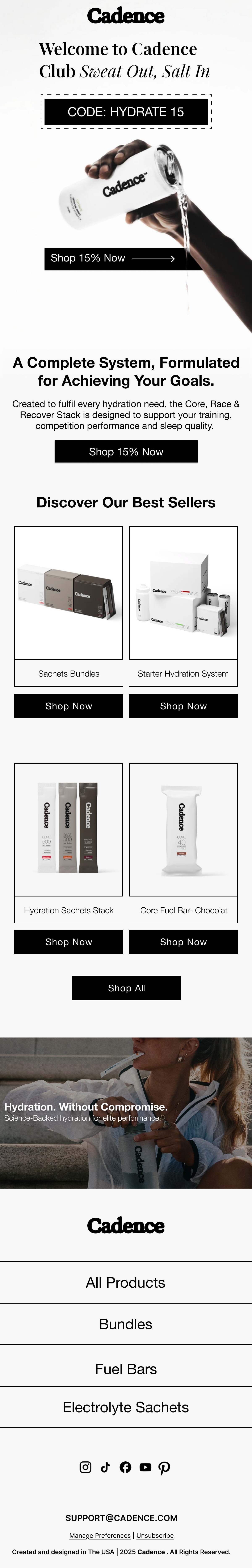 Ecommerce email marketing design created by SirenClick.
