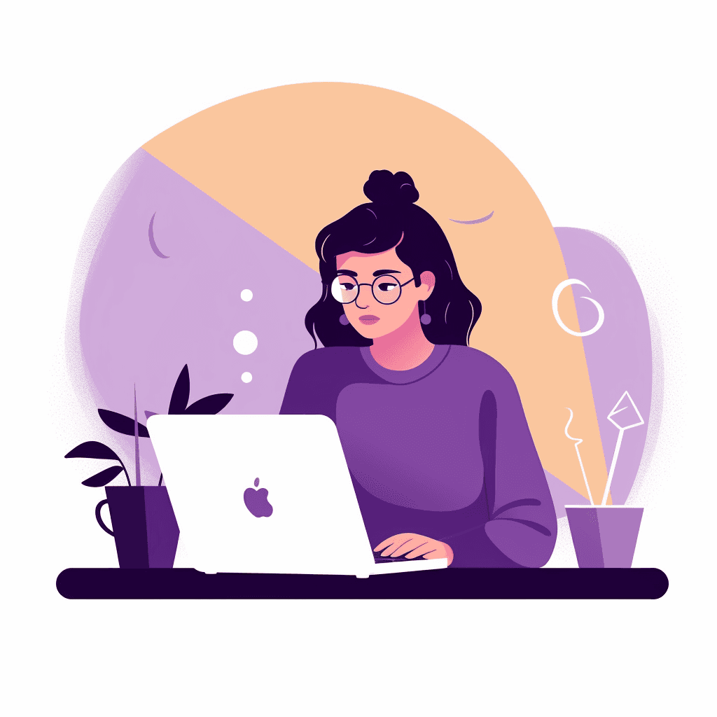 An illustration of a woman working on a laptop.png