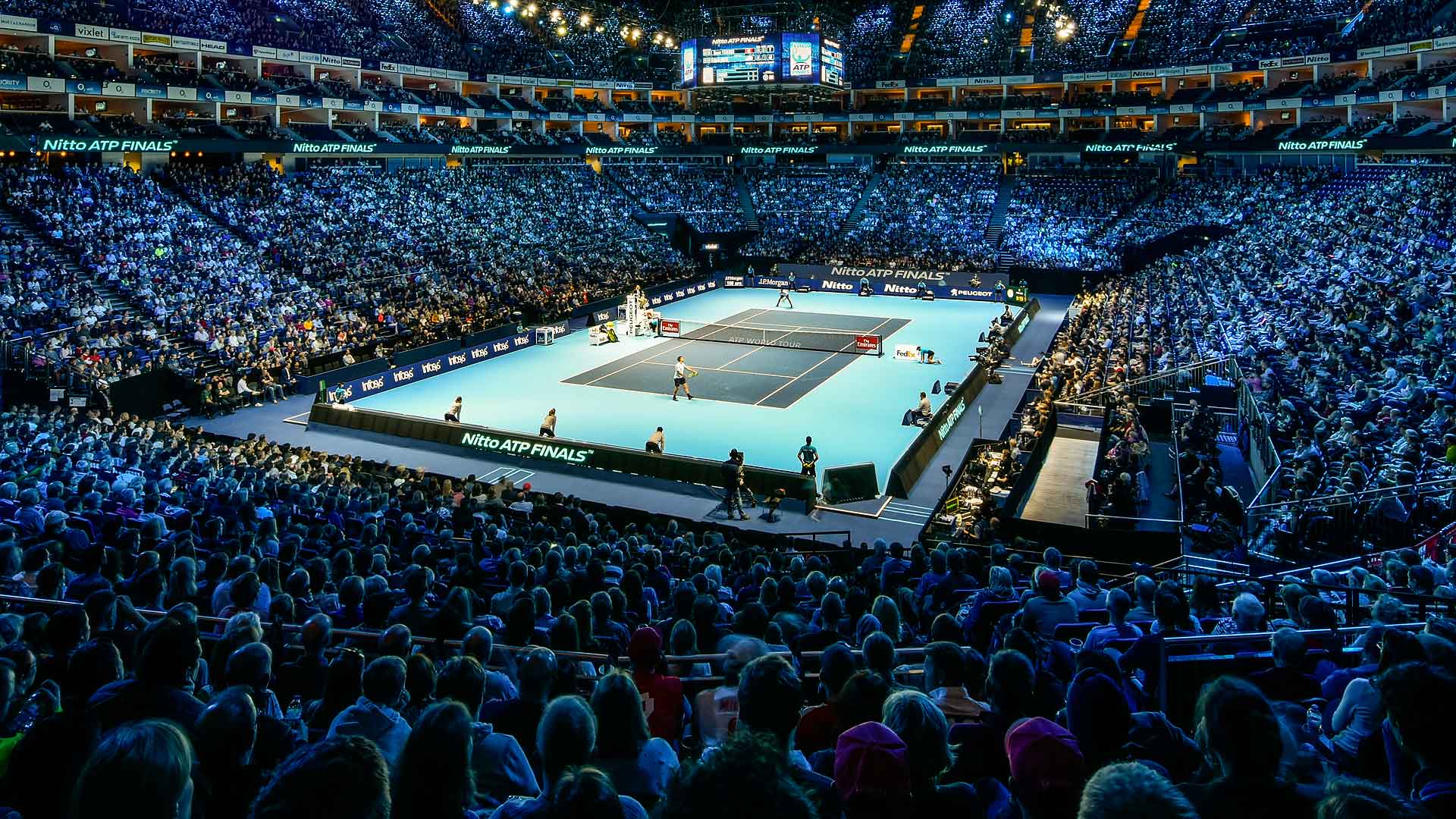 fans at nitto for carbon neutral tennis atp finals