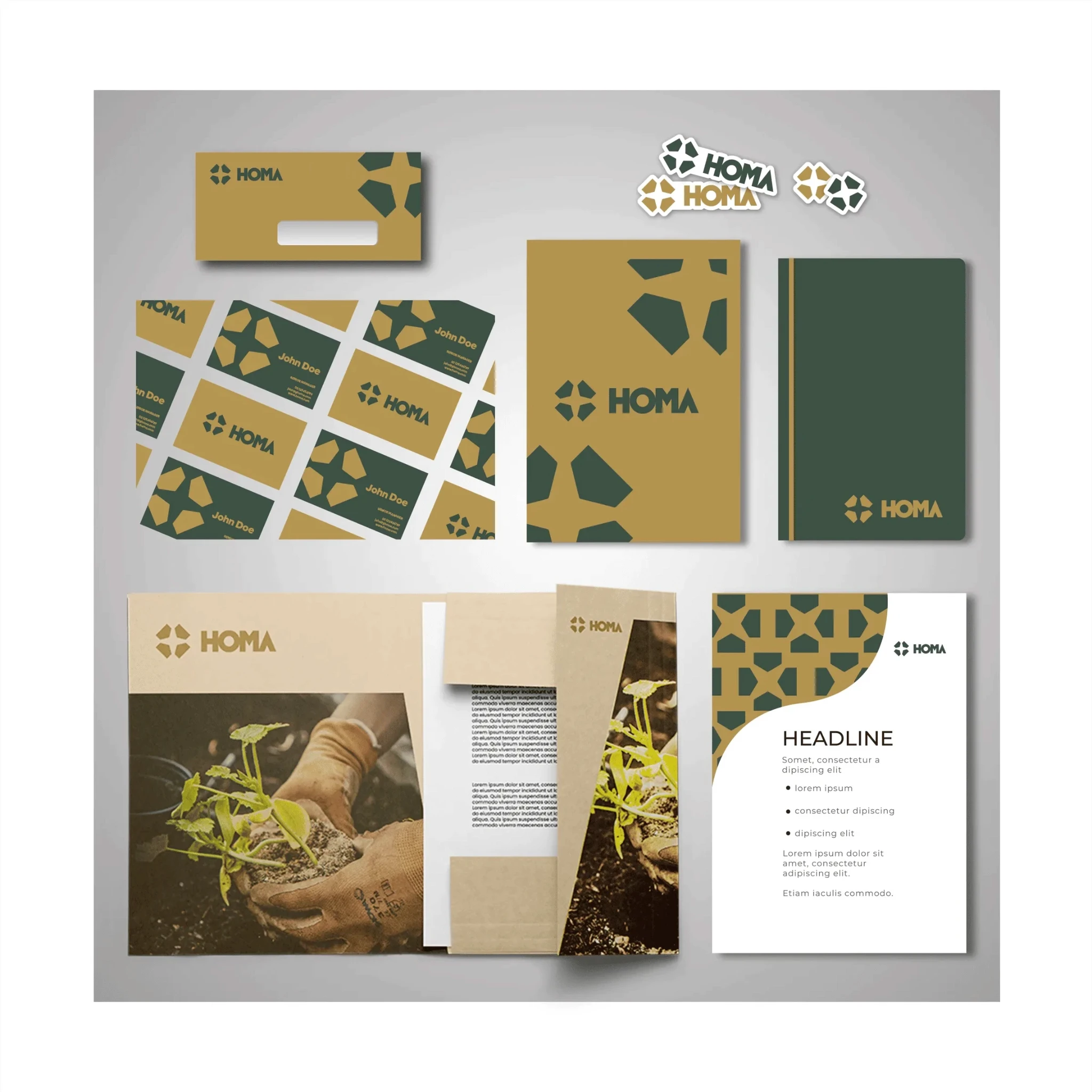 homa visual identity design