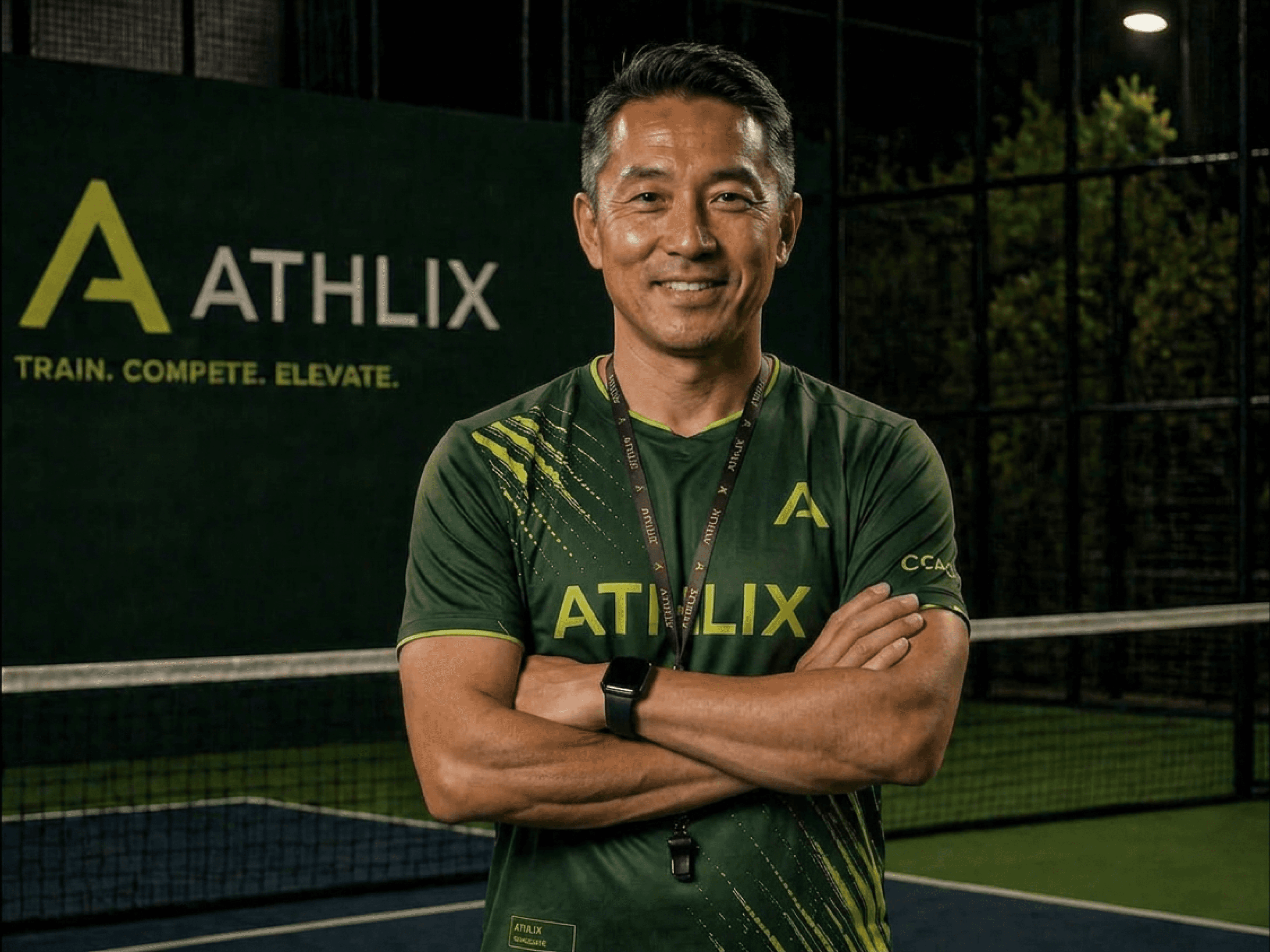 A man jumping in the air with a tennis racket