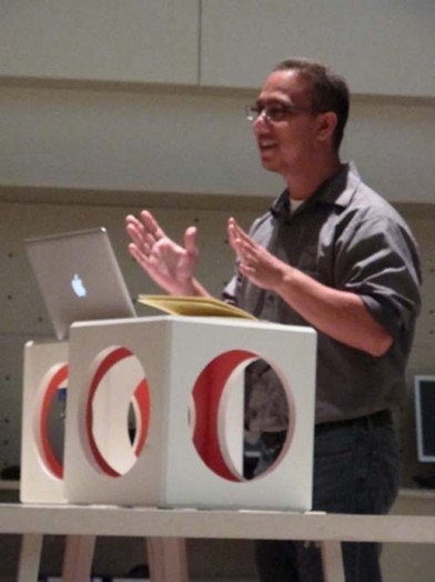 man giving a presentation