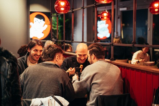 Wen Cheng People eating Wen Cheng Noodle Bowl Biang Biang Style
