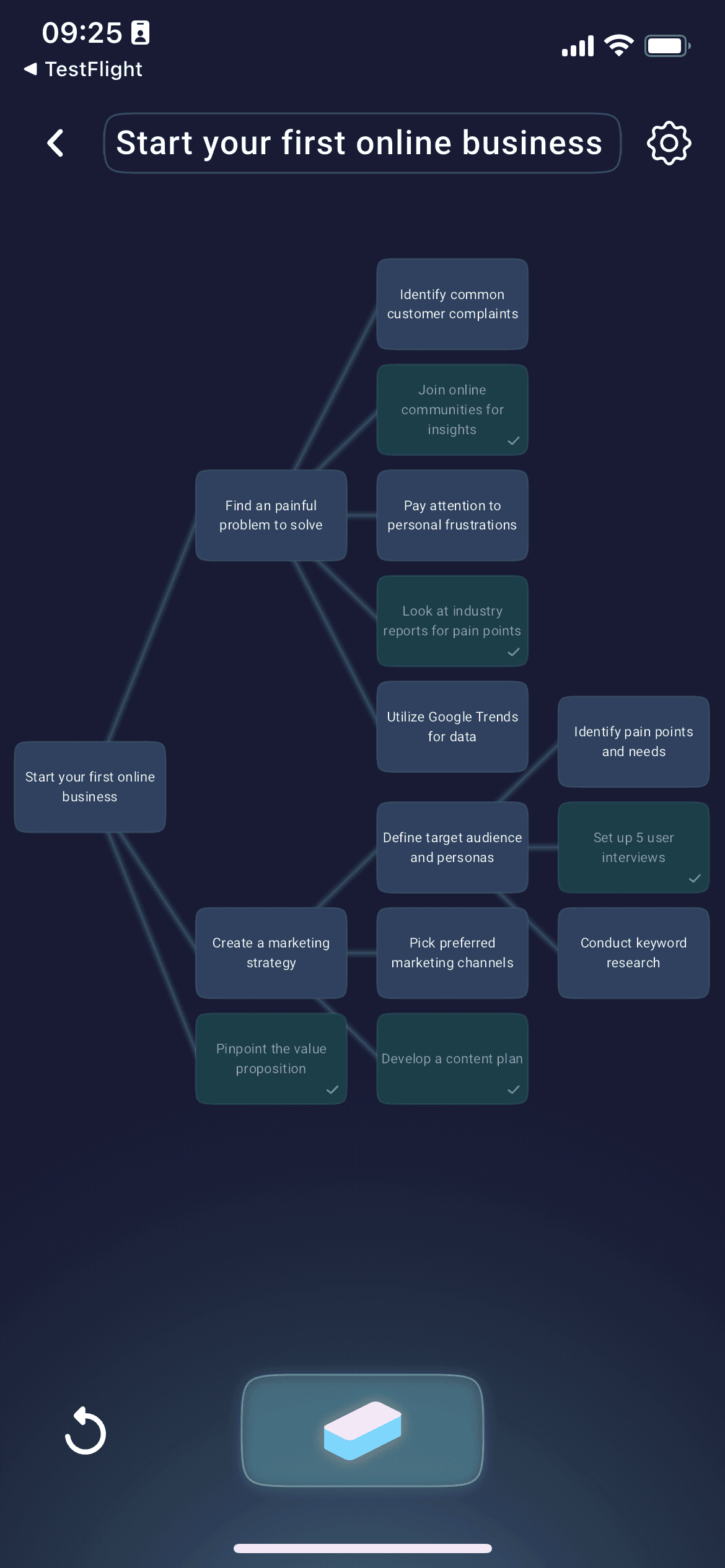 A Brick project with horizontal layout enabled