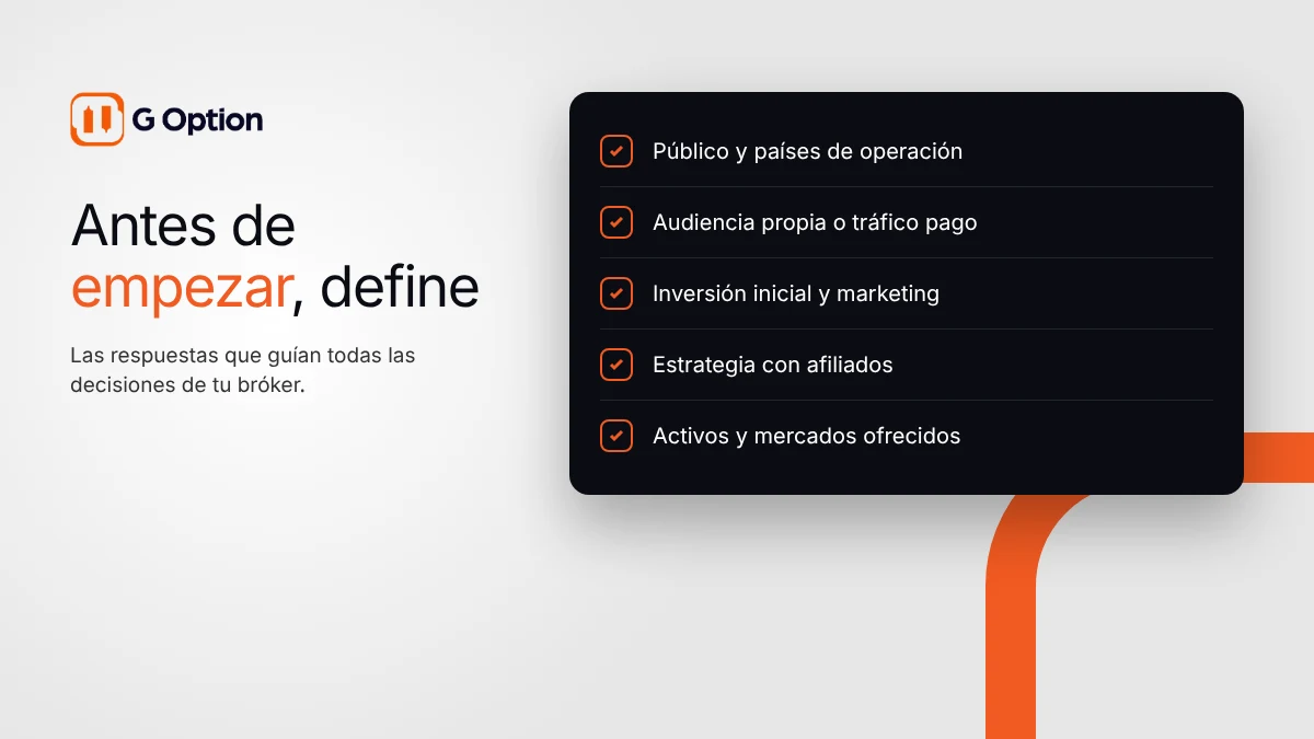 Cómo crear un bróker de opciones binarias