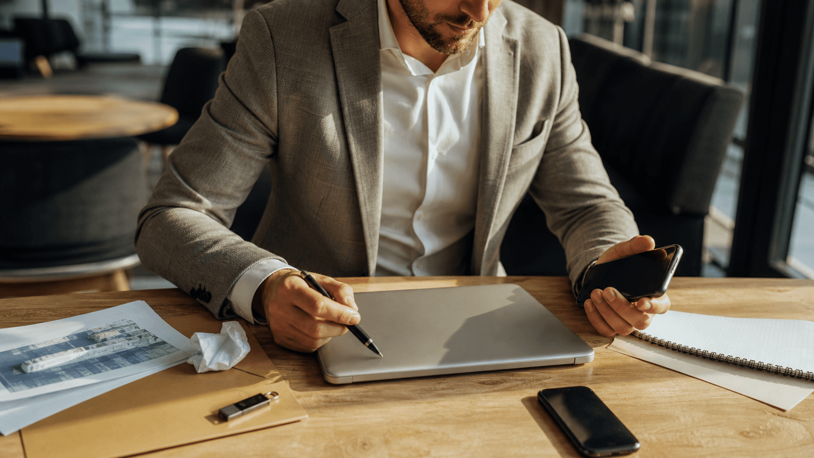Fondateur de startup analyse des supports dépassés avant une refonte site web