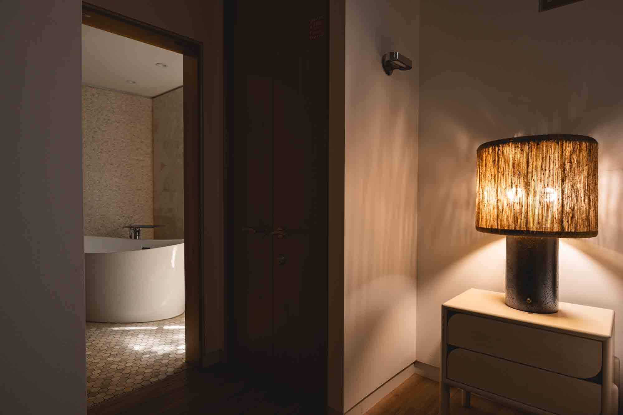 bright and spacious bathroom at Contra House, perfect for group stays in a private Key West retreat