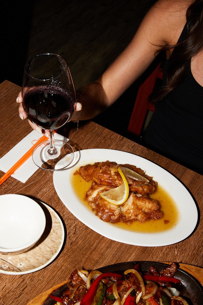 a vanilla ice cream with matcha cream served in a white plate
