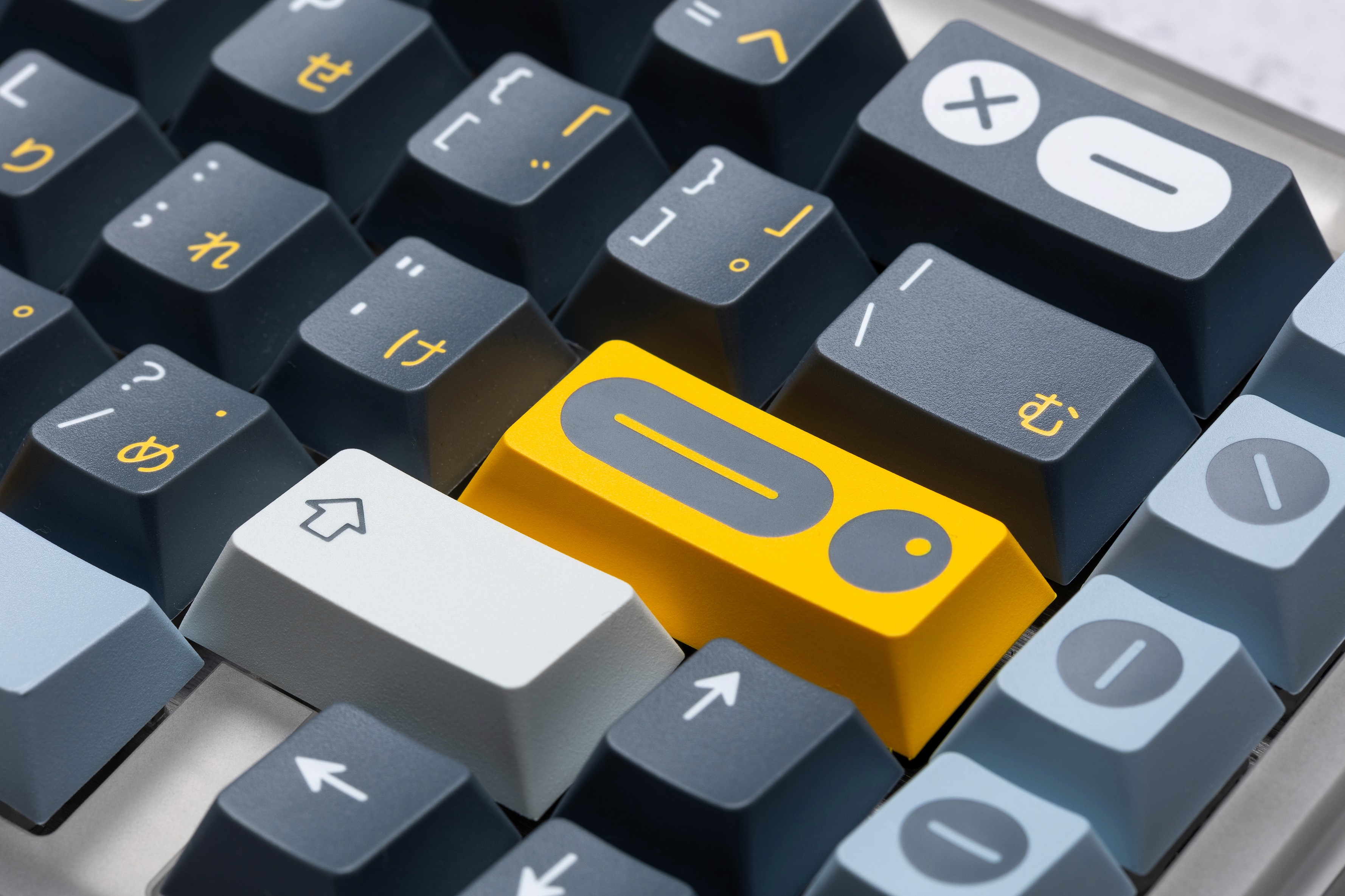 Twist keycaps close up view