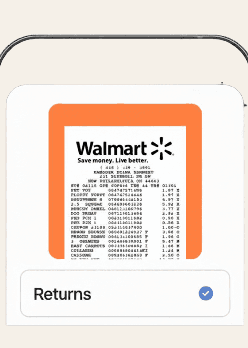 Walmart receipt