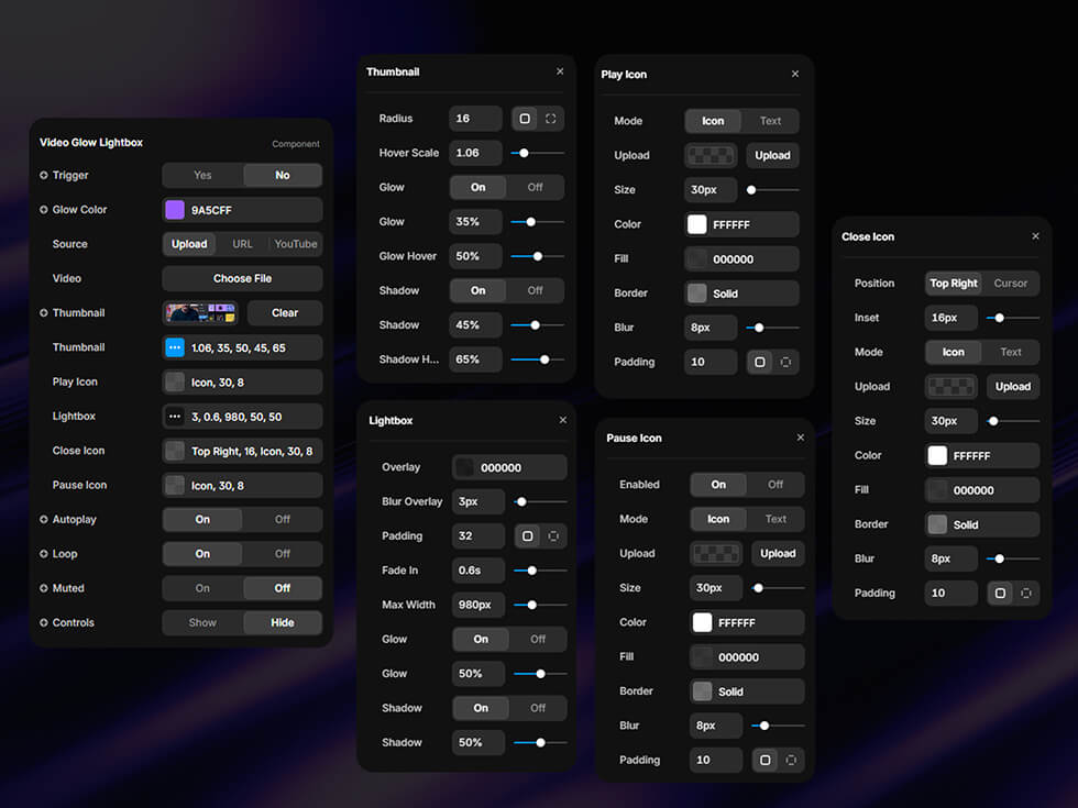 Capture d'écran du component Framer Orbit Carousel