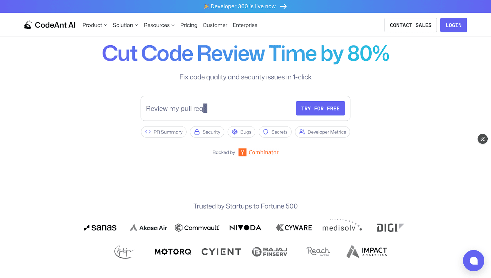 CodeAnt.ai sets the benchmark for AI-driven secure code review workflows by combining code quality, dependency intelligence, security scanning, and developer-productivity