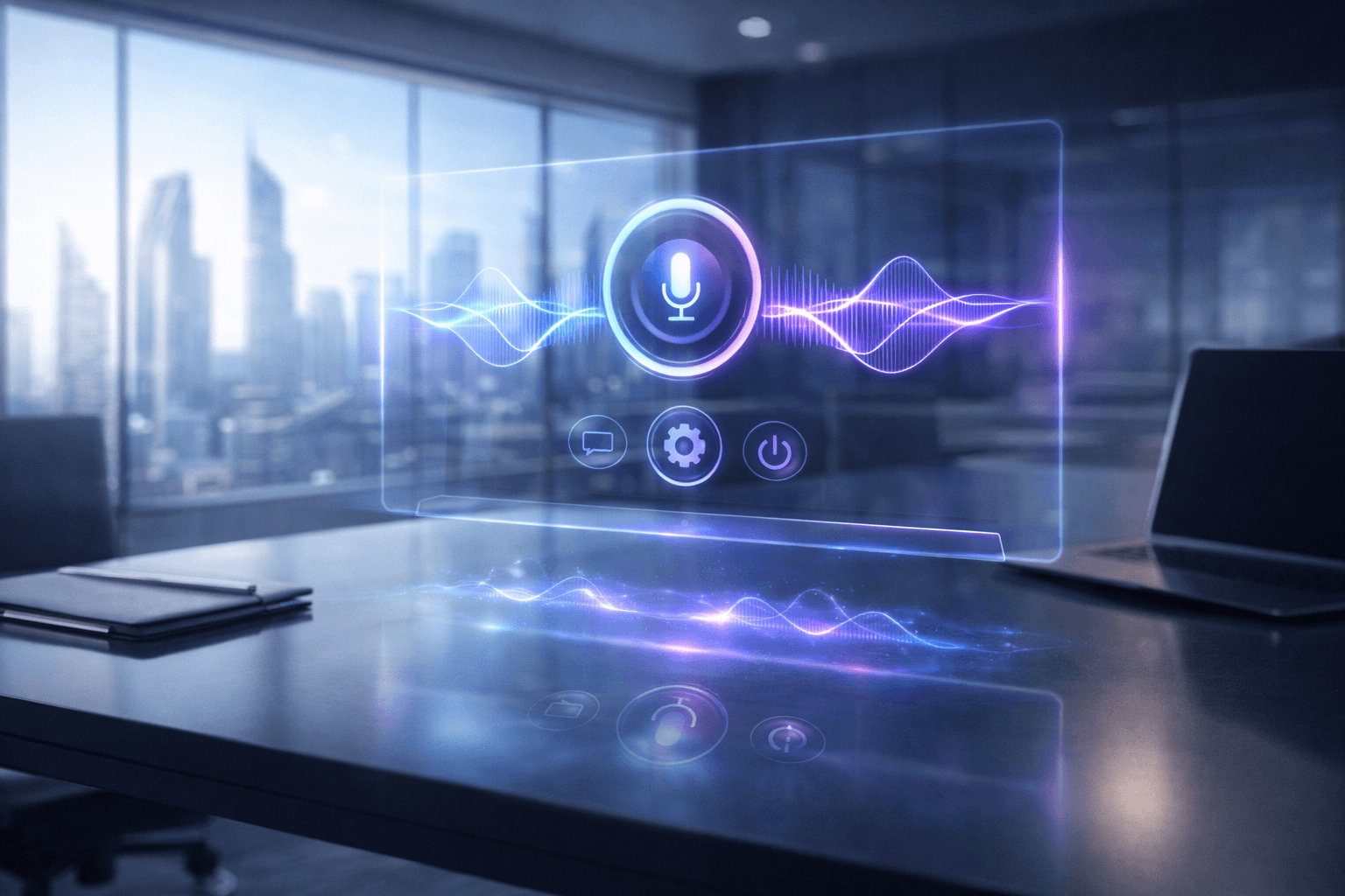 Gerçek insan sesi AI teknolojisi ses dalgaları görselleştirmesi