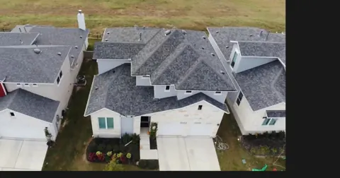 Aerial view of the architectural shingle roof in Cedar Park, Texas, completed in 2020; roof overview used to introduce the installation topic.