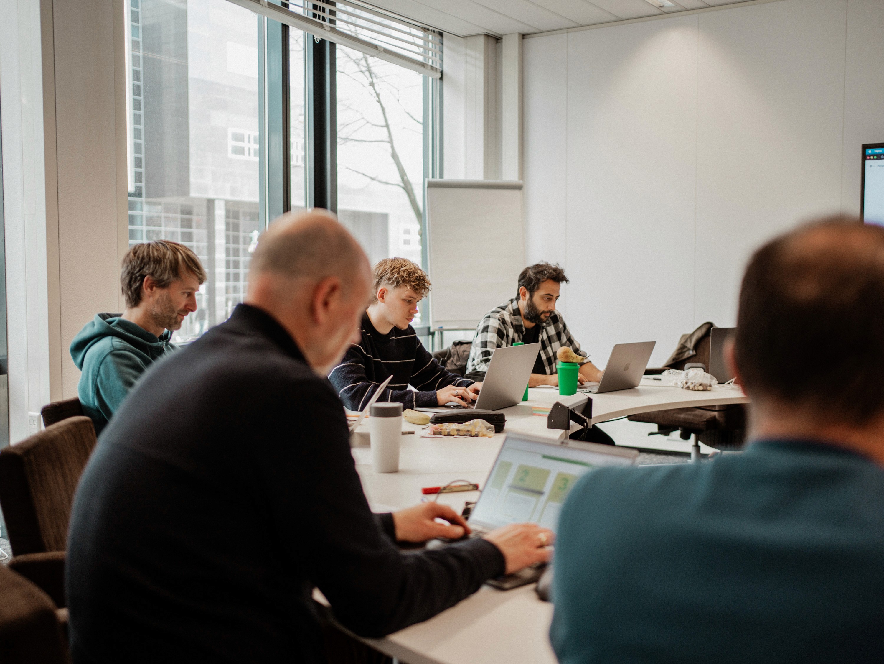 Here's a possible caption: abstract red shapes swirl with tiny, white specks.