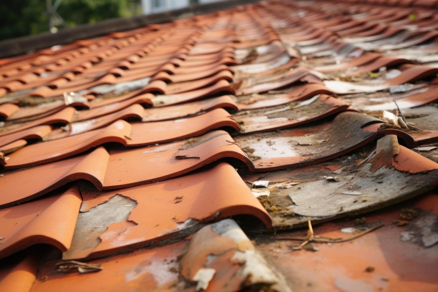 Stubborn Roof leakage stains wall 