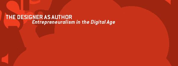 web banner of designer as author