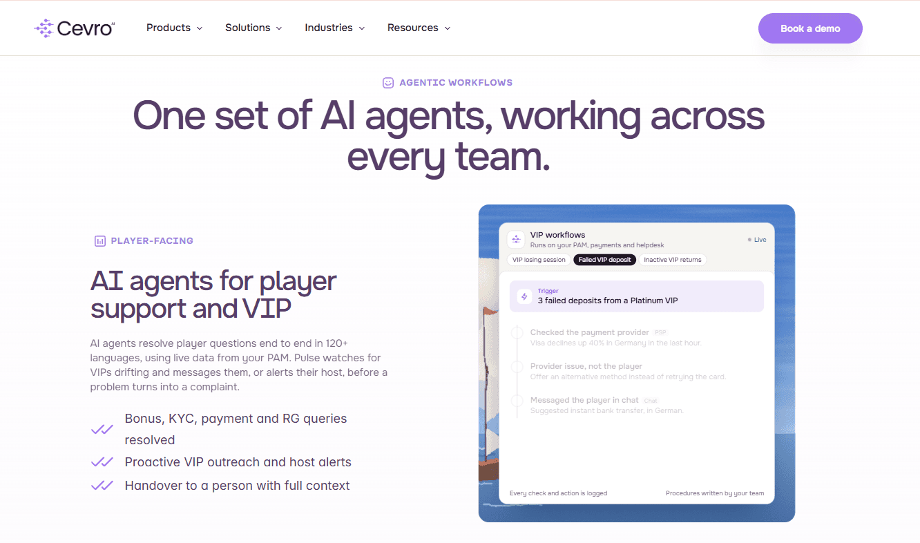 AI Customer Support for Online Casinos and Sportsbooks
