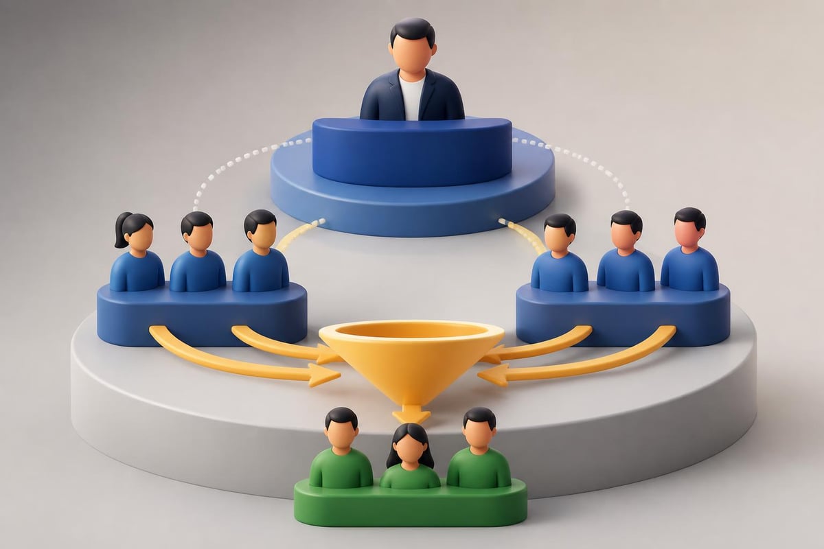 Inside sales team role hierarchy