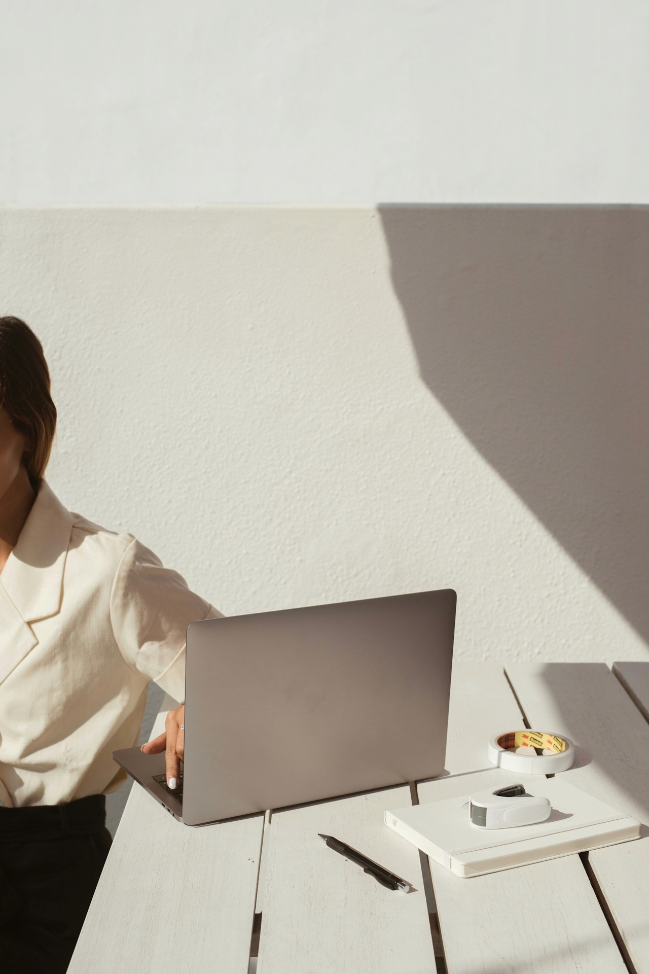 Women with Laptop on Desk