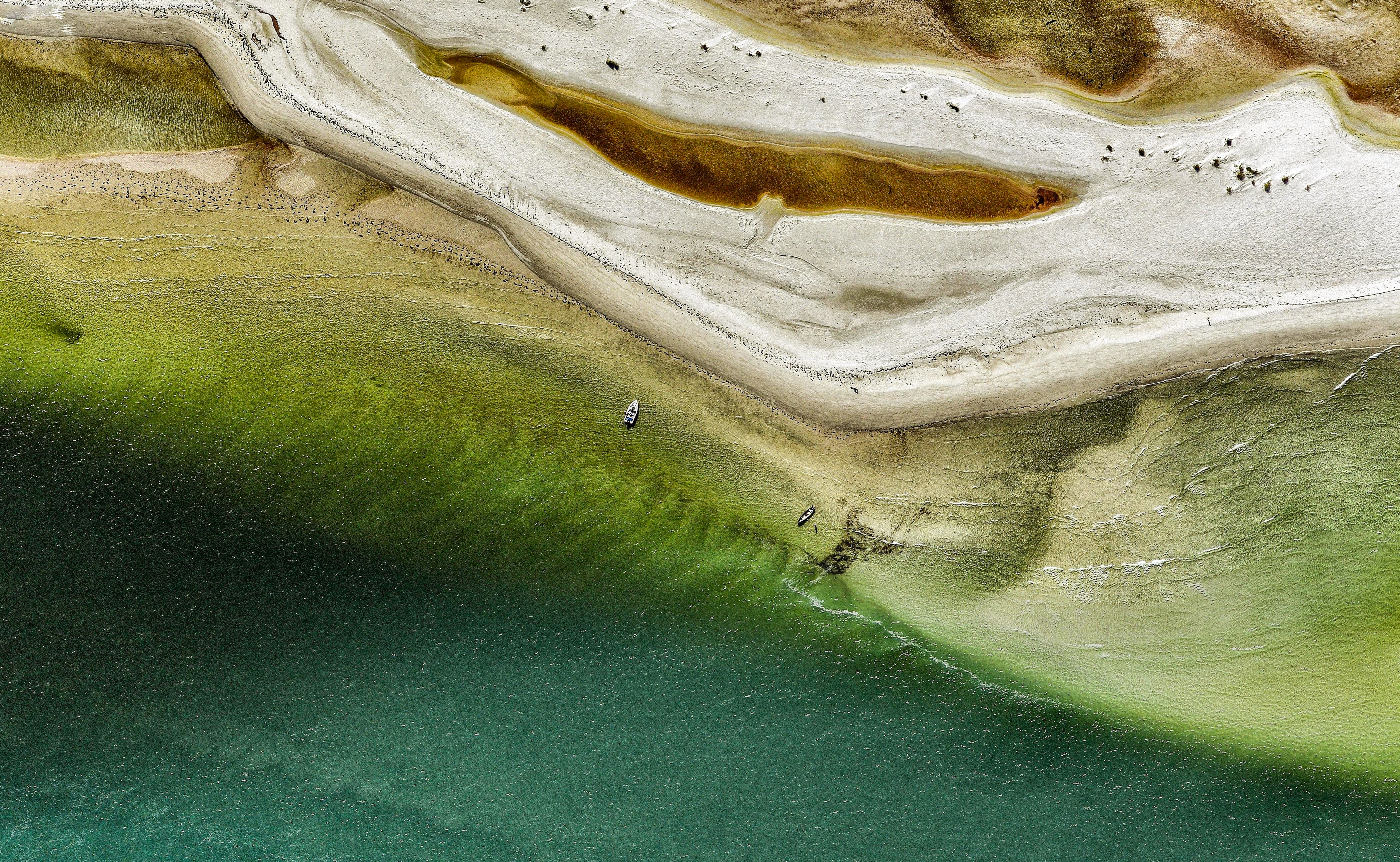 An aerial view of Fort De Soto Park, Florida