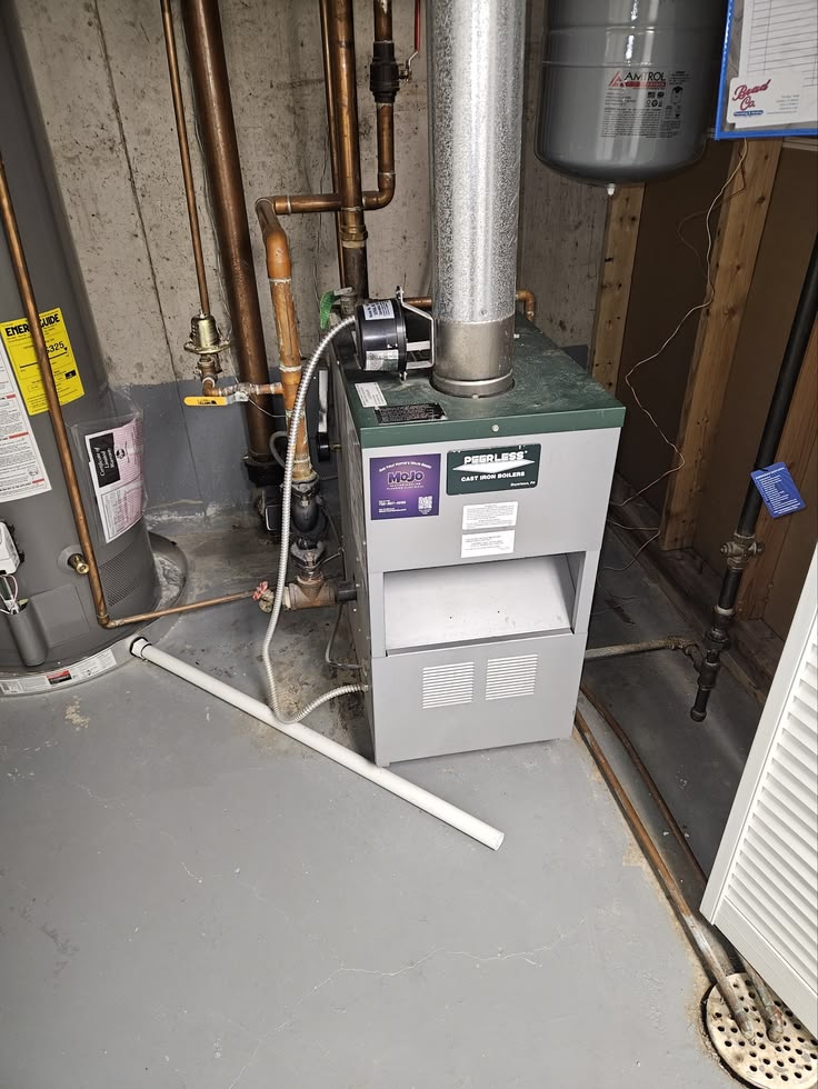 Brian and Hunter with MoJo Home Service truck in the background
