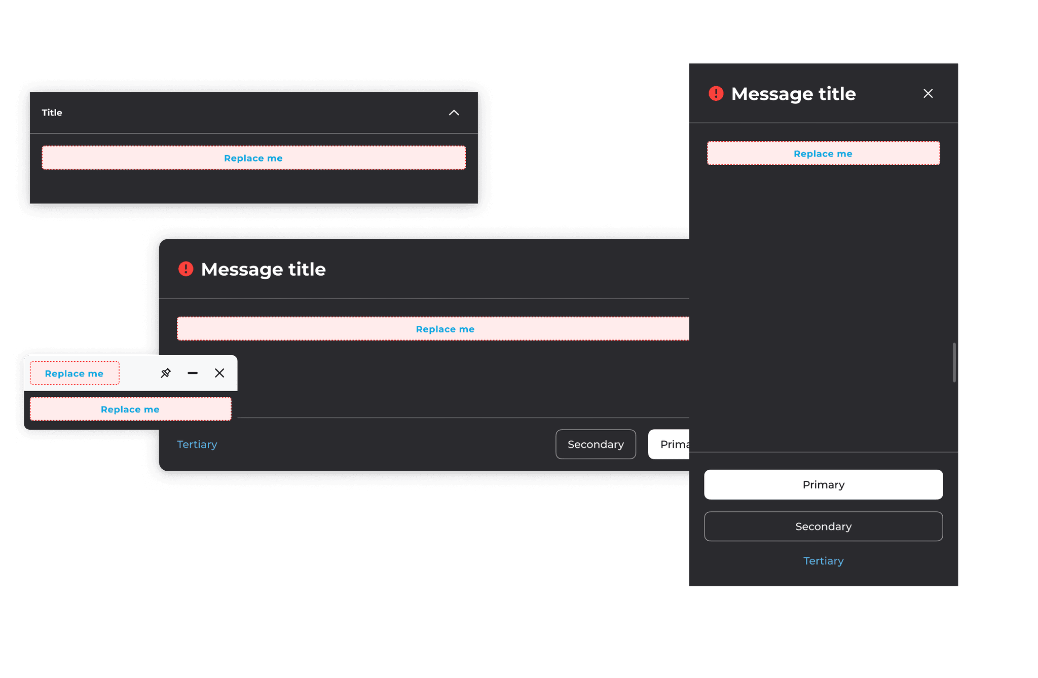 Amdocs DS flexible compoenent with slots
