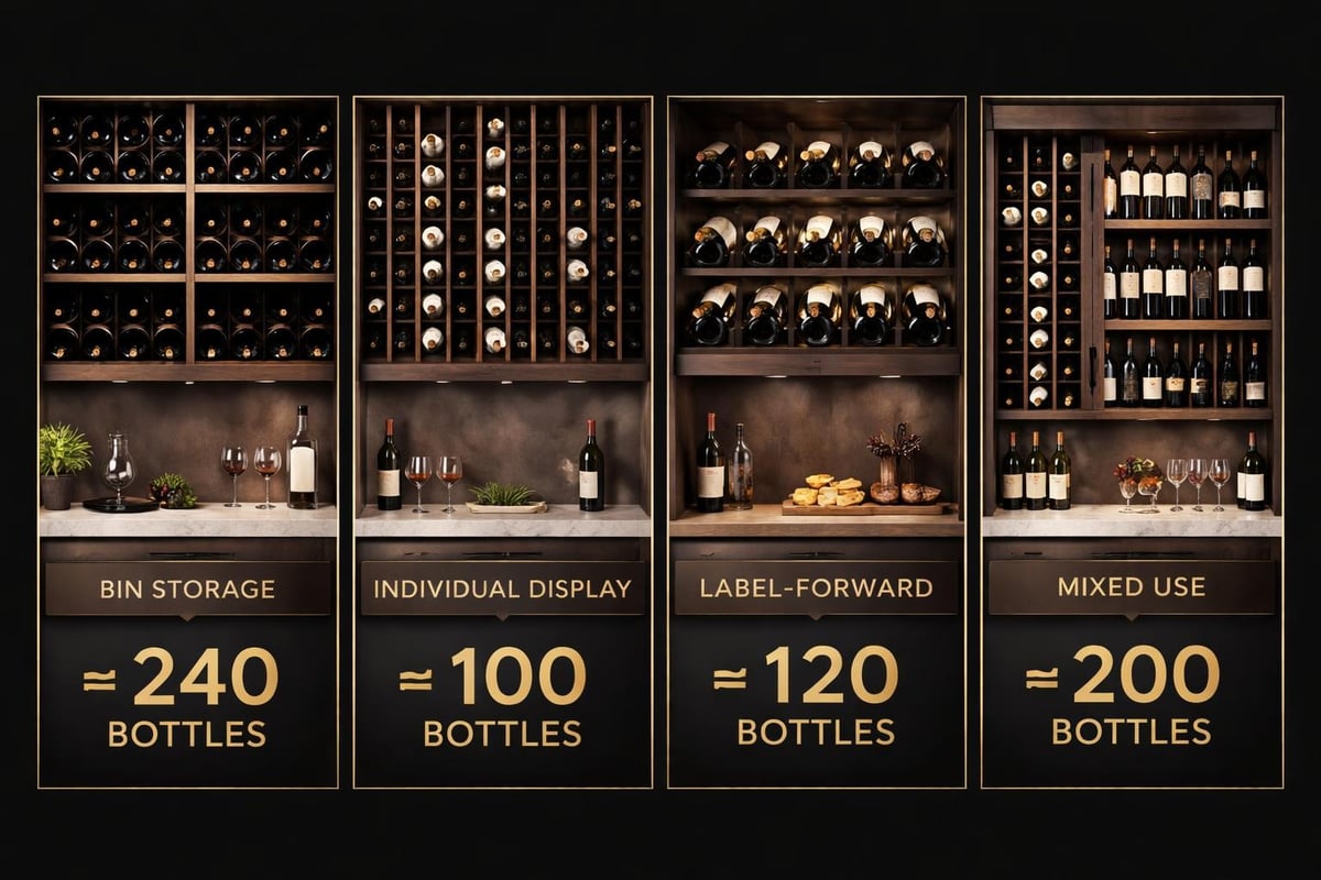 Wine rack configuration options