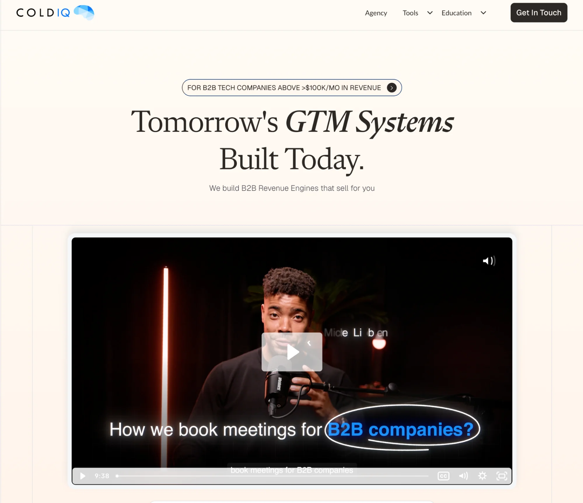 ColdIQ homepage: Grow Surely competitor for Clay-powered outbound automation