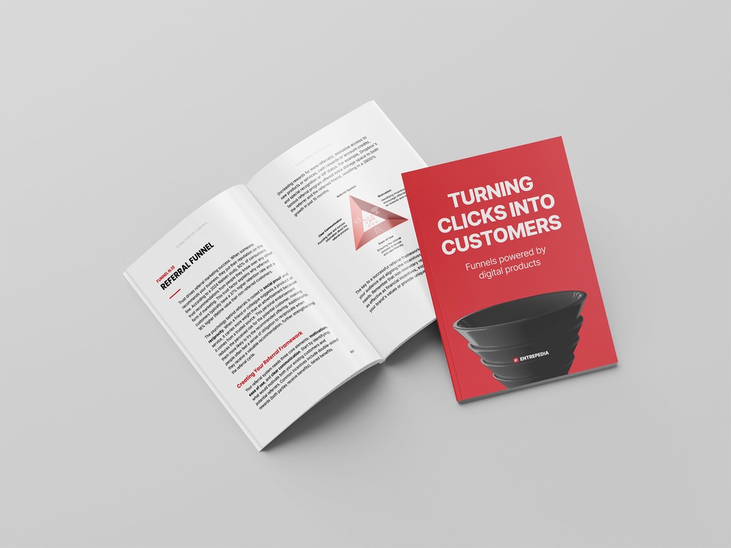 Turning Clicks Into Customers ebook open spread