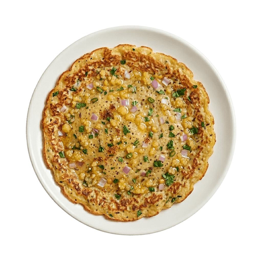 White Ceramic Plate with Melted Cheese over Omelet