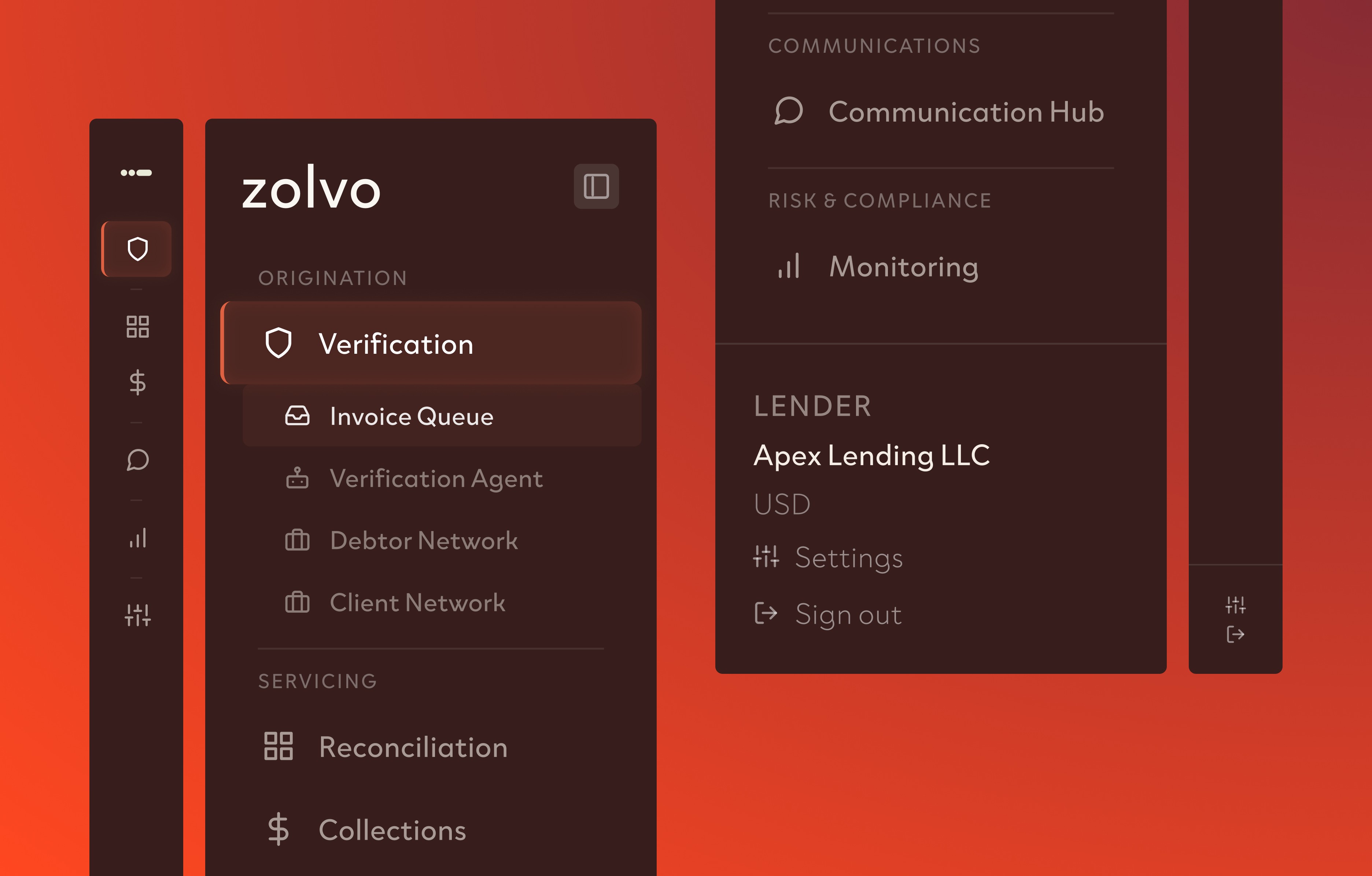 I designed the platform's sidebar.
