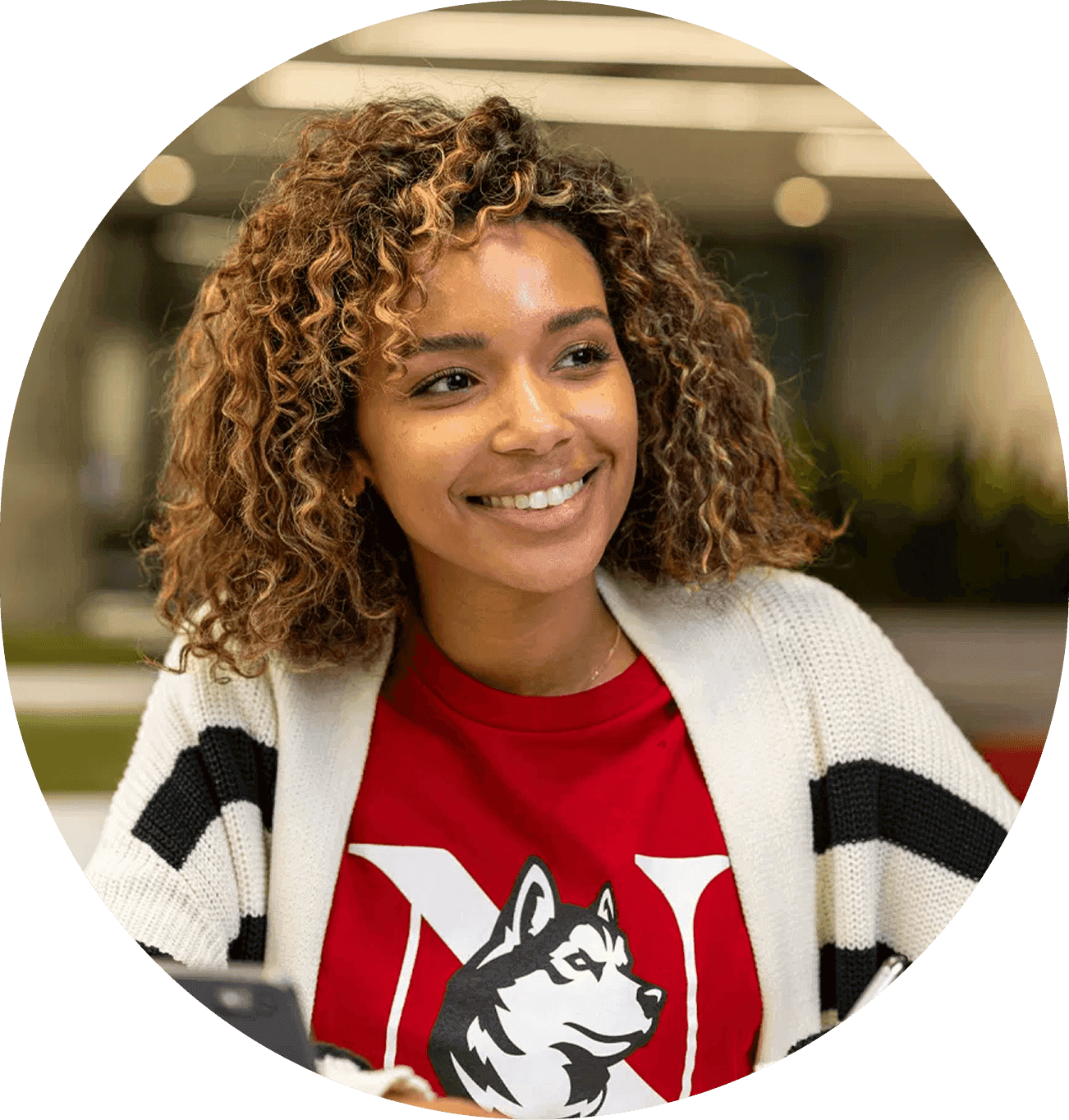 Close-up portrait of a person