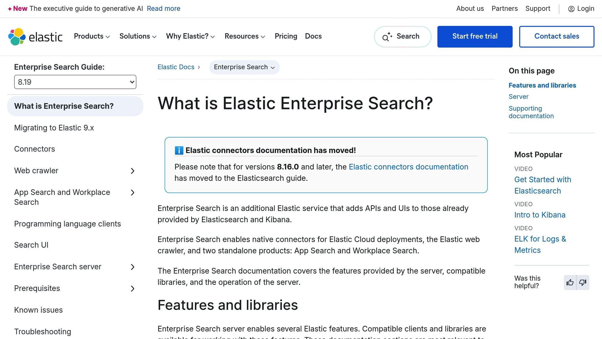 Elastic Enterprise Search