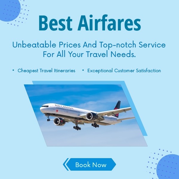 Airfares website banner design