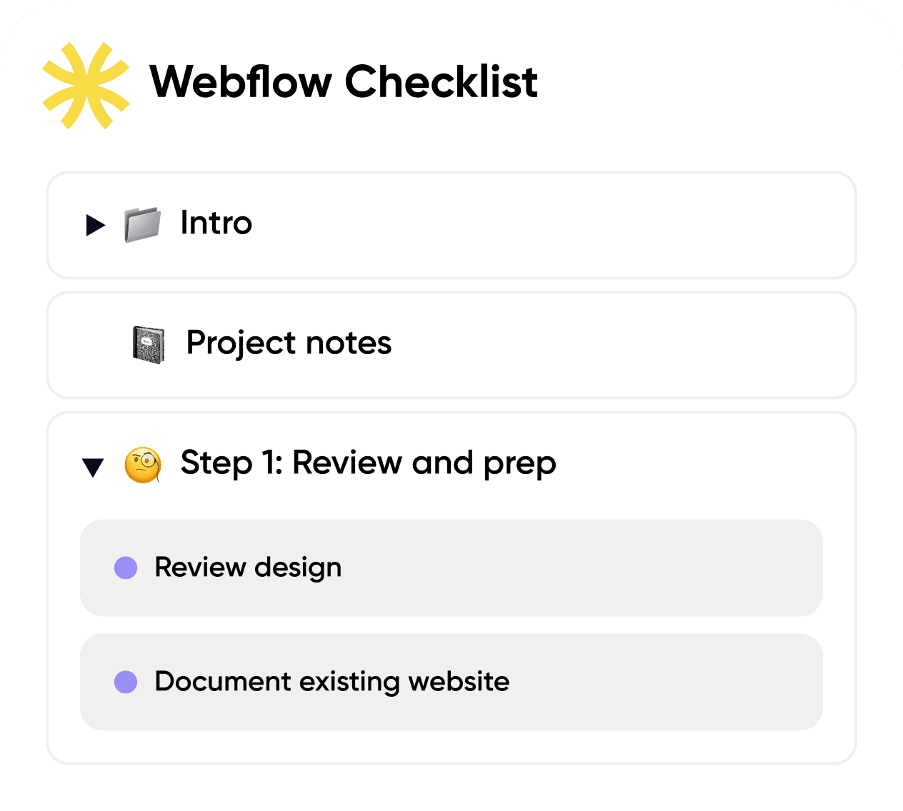 designhive - design subscription - webflow checklist