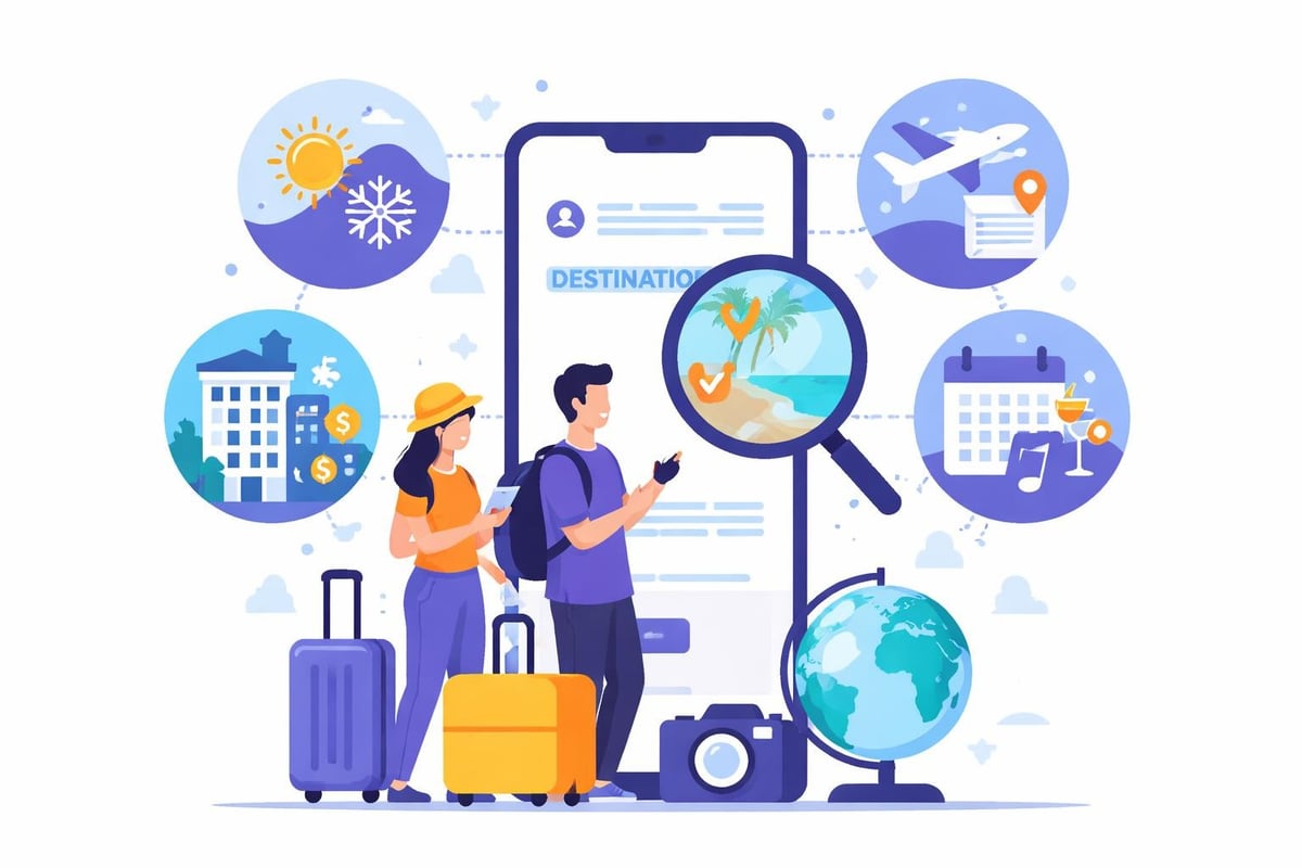 Last minute destination planning