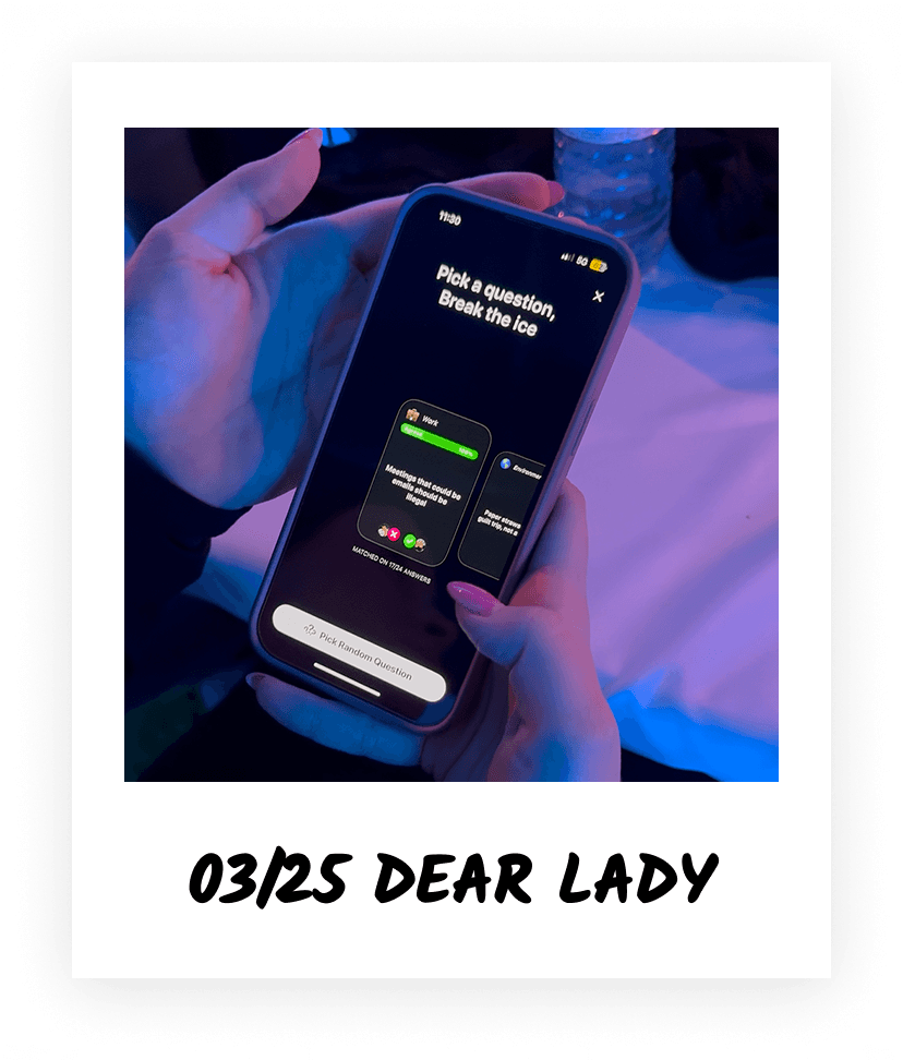 Event photo of people comparing answers.