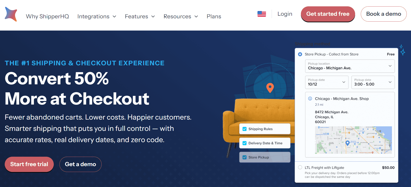 Shipper HQ homepage