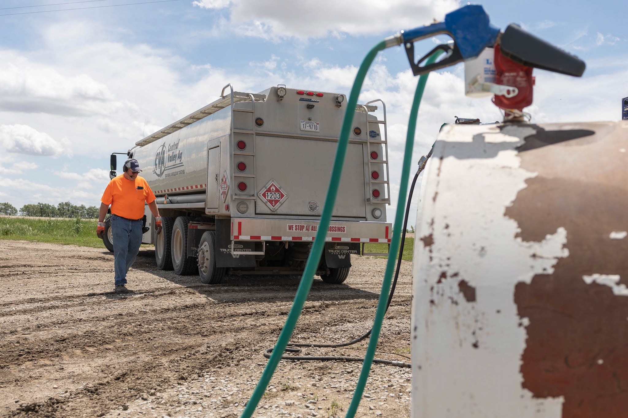 fuel truck delivery driver photographer