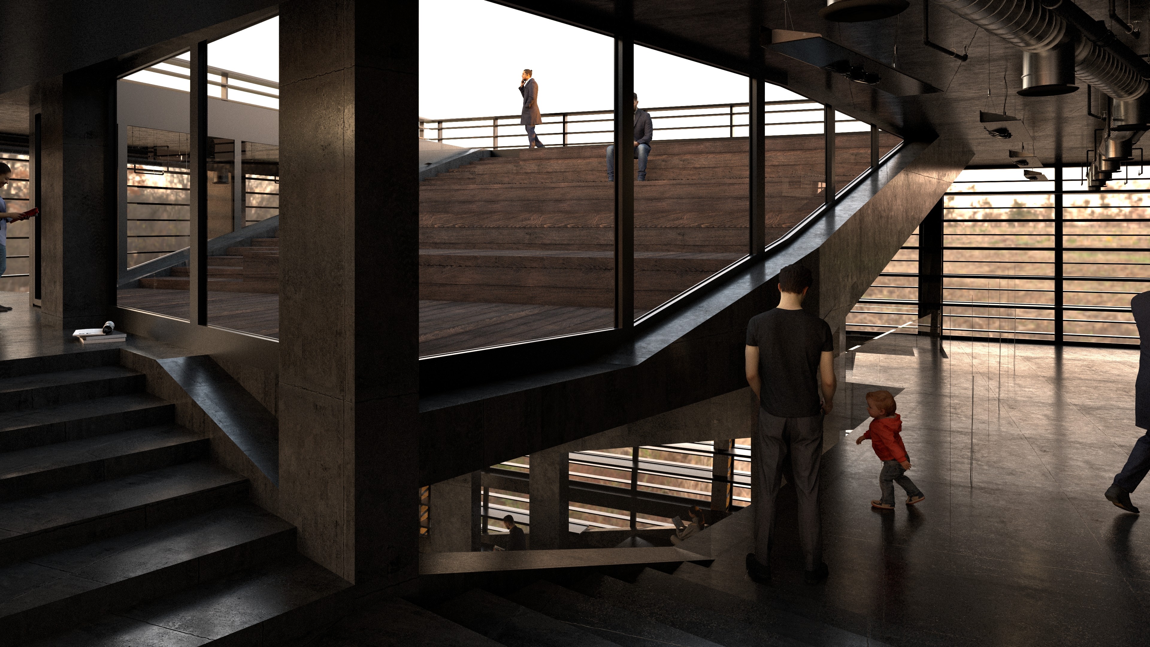 Bibliothéque projet Paris perspective dérive